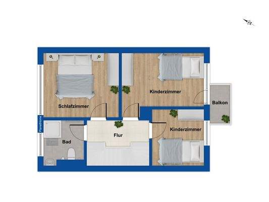 Grundriss Obergeschoss