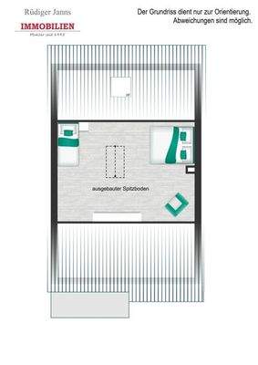 Grundriss Spitzboden