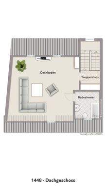 Grundriss DG visualisiert 1448