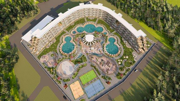 Sea-View Apartments in a Well-Equipped Complex in Antalya Altıntaş