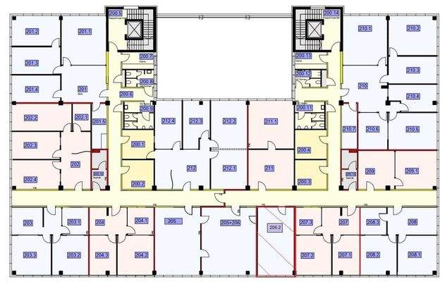 UP-Büro 206.2 Grundriss BP I