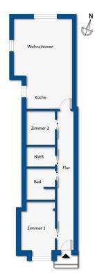 Grundrissskizze Haus 2 