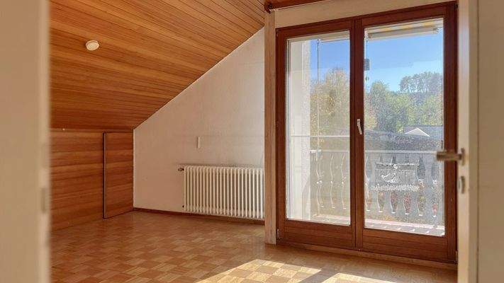 Das Dachgeschoss wurde in den 90er Jahren ausgebau