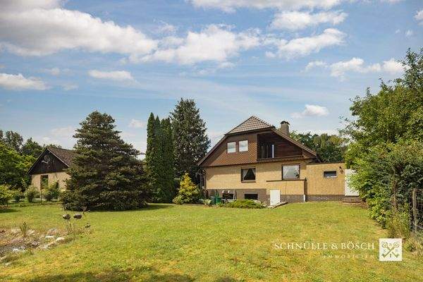 Hier ist Platz zum Toben und für Gartenfreunde