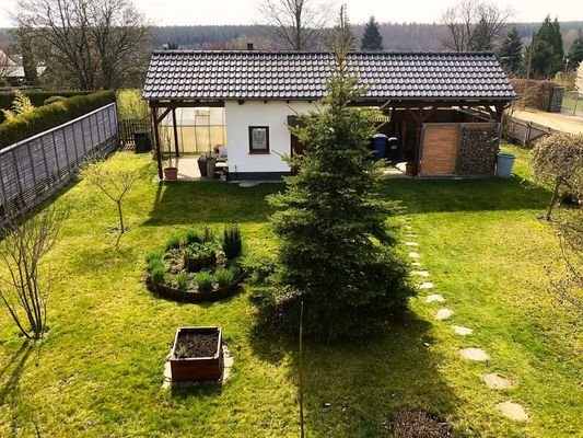 Blick Garten vom DG