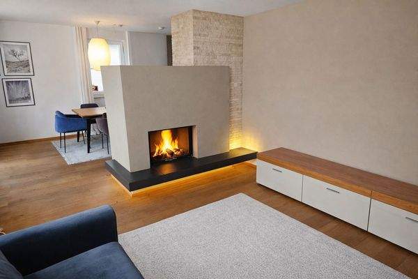 Kamin - beidseitig verglast