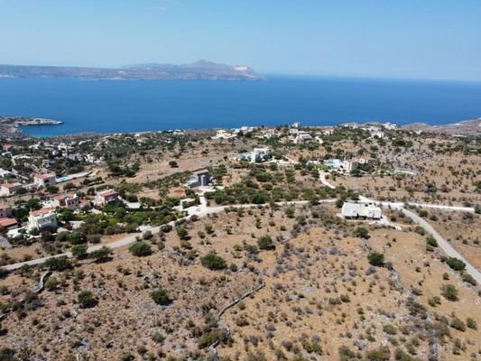 Kreta, Kokkino Chorio: Atemberaubendes Grundstück mit Meerblick zum Verkauf