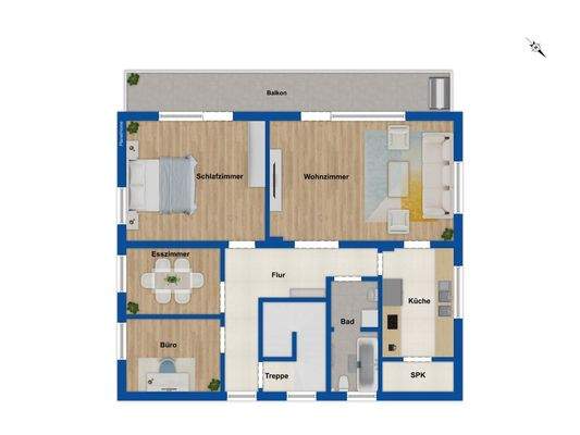 Grundriss Obergeschoss