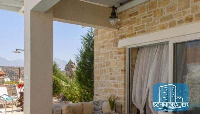 Kreta, Pitsidia: Wunderbare Villa mit Pool und Blick auf die Berge von Psiloritis