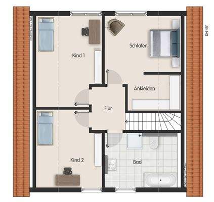 Grundriss Dachgeschoss