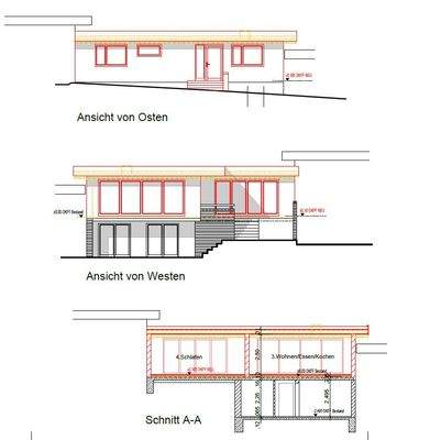 Ansichten aus Bauantrag