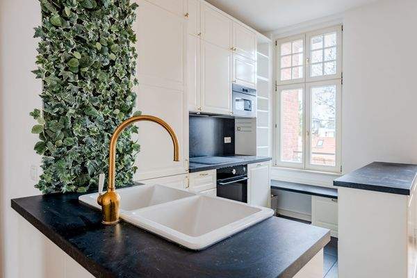 Close-up of kitchen area