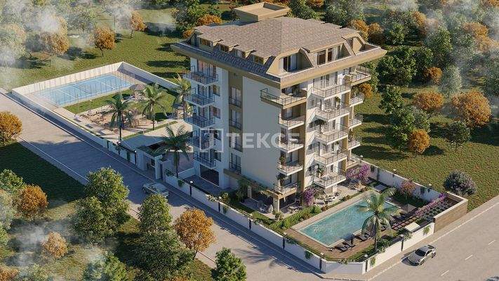Stylish Apartments in Kestel Alanya, 200 m from the Beach