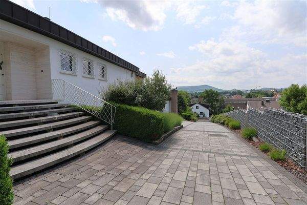 Aussicht vom Eingangsbereich