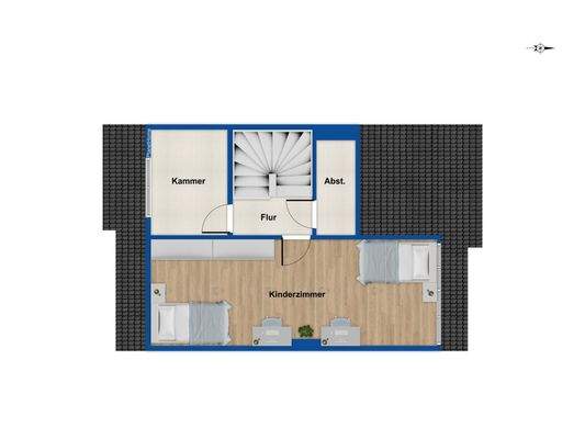 Grundriss Spitzboden