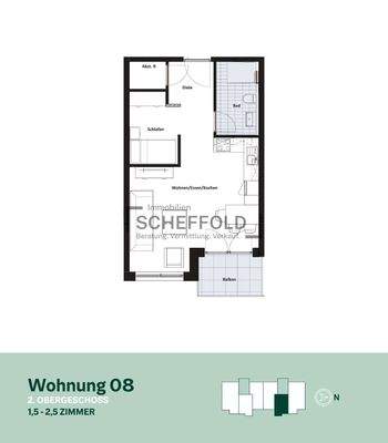 Grundriss Wohnung Nr. 8