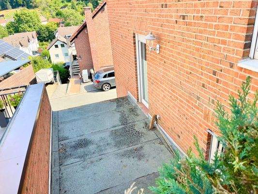 Blick auf die mögliche Terrasse