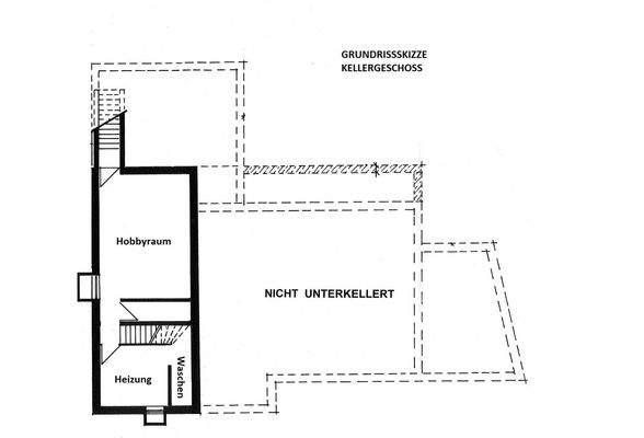Grundrissskizze KG