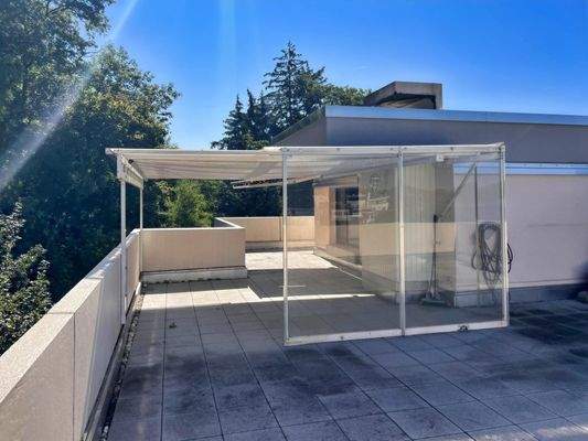 Terrasse mit Überdachnung