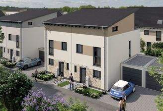 Außenansicht Hauseingang Pultdach