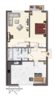 Visualisierung möbliert