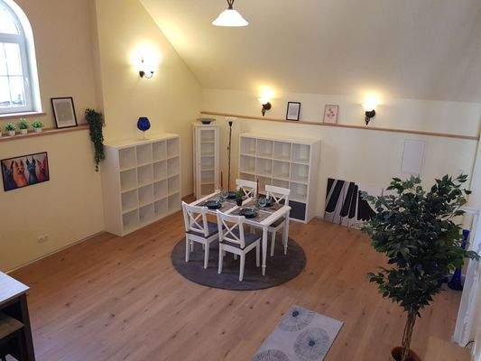 Blick von DG in Essbereich OG