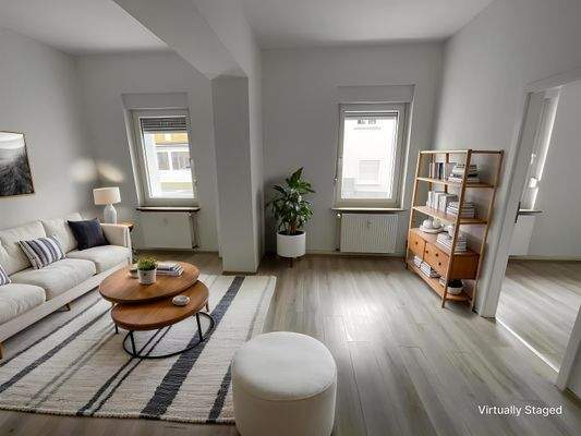 Wohnzimmer Mustereinrichtung