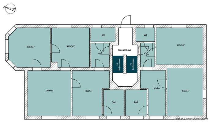 Grundriss Erdgeschoss Haus 1