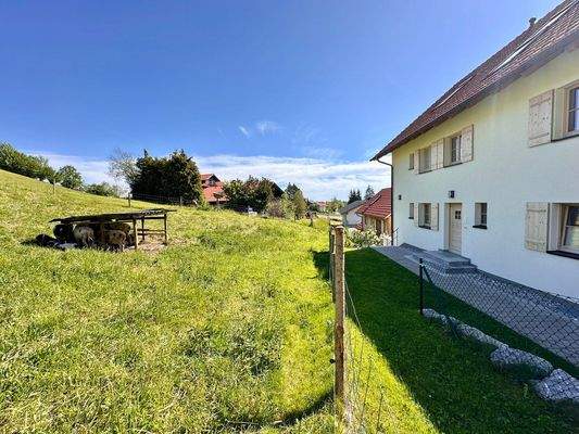 Eingangsbereich mit Schäfchen