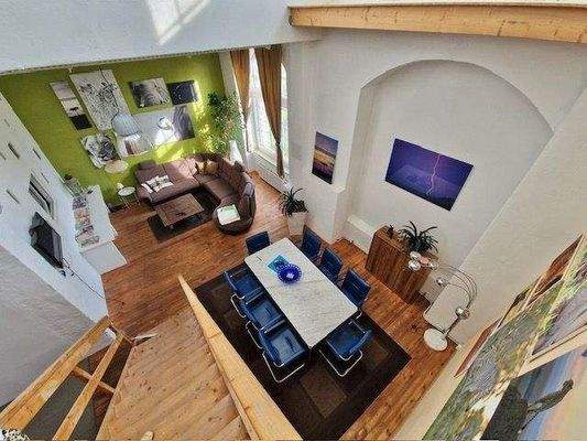 Wohn und Essbereich von oben EG