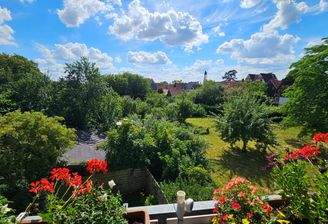 Blick vom Balkon