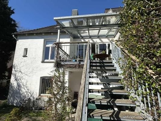 Treppe zur Veranda