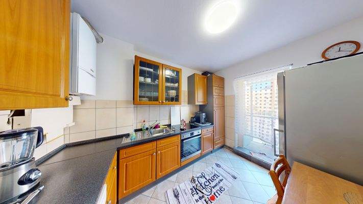 Küche mit Balkonzugang / Einheit 2.OG / Einheit 2.OG