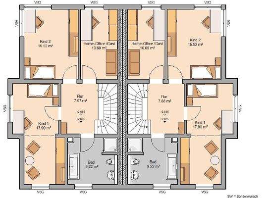 Grundriss Obergeschoss