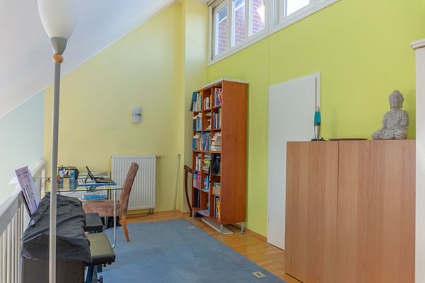 Galerie mit Zugang zur Heizung