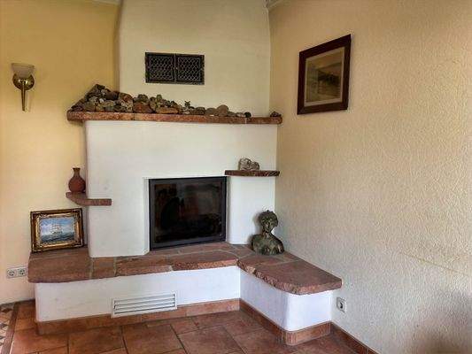 Kamin im Wohnzimmer