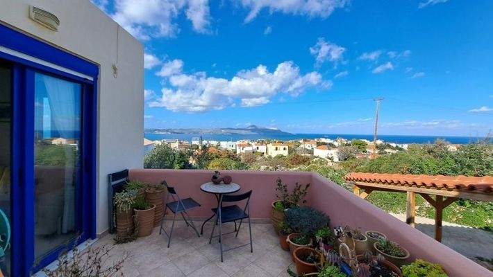 Ferienhaus mit 2 Schlafzimmern und atemberaubender Aussicht in Plaka
