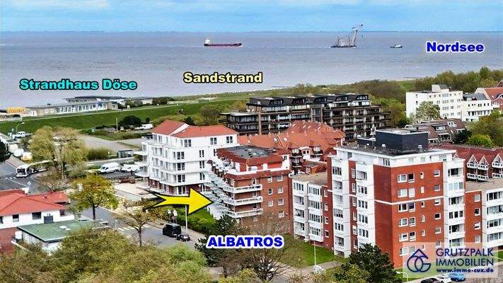 so nah zum Sandstrand in Döse