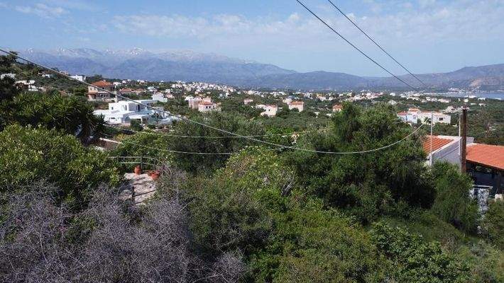Kreta, Kokkino Chorio: Grundstück mit Meerblick und Bergblick zu verkaufen
