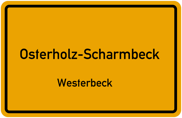 Ortsschild Westerbeck