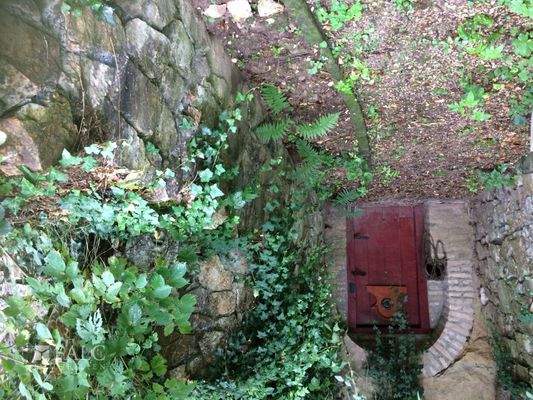 Wine cellar entrance (we the two winecellars)