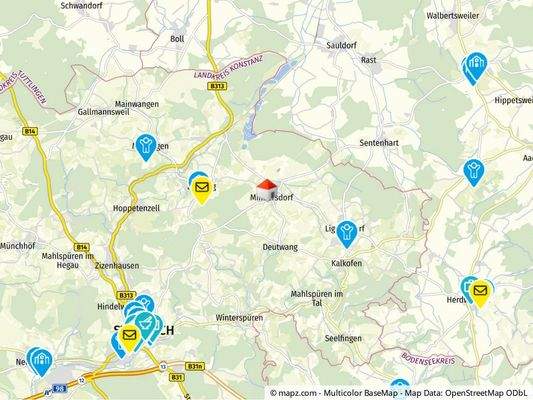 Geolyzer Kartenausschnitt