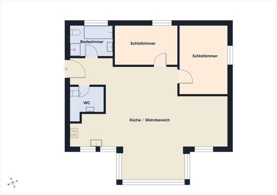 Grundriss ohne Maßstab 