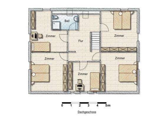 Dachgeschoss Haupthaus
