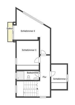 Grundriss Skizze 1.OG