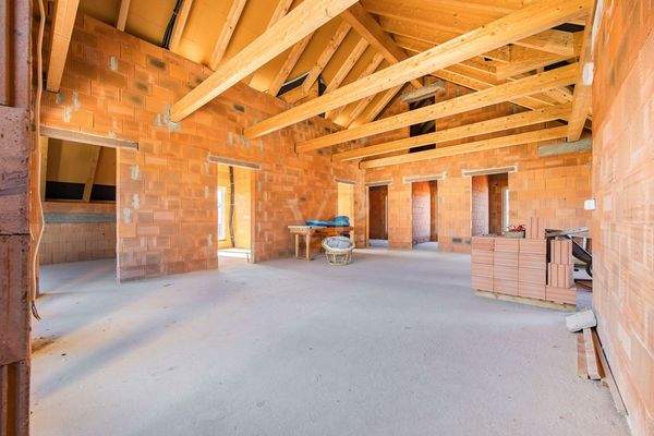 Oberes Geschoss - offener Sichtdachstuhl