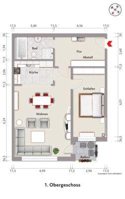 Grundriss visualisiert