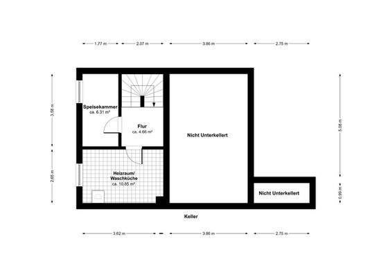 Grundriss Keller