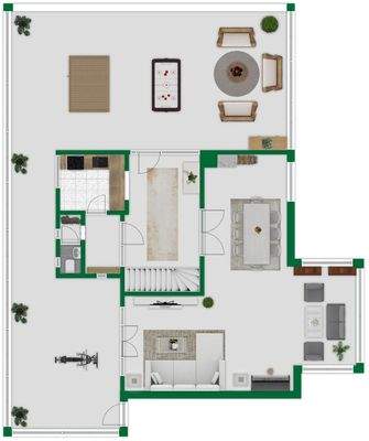 Grundriss-Skizze Erdgeschoss