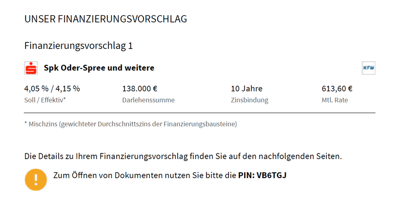 Finanzierungsvorschlag v. 16.3.24, kompl. anbei al